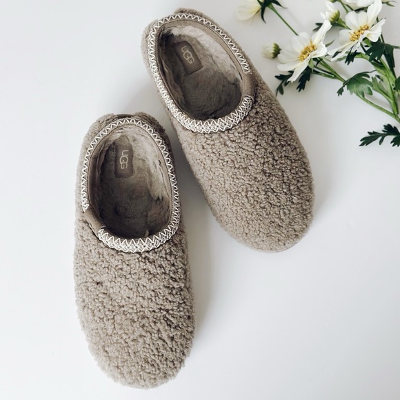 UGG Tazz Maxi Curly Genuine Shearling Slipper Grey - Picture 3 of 13